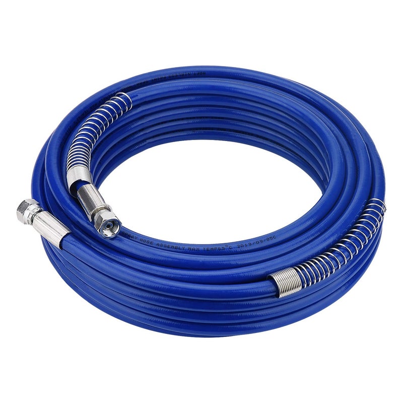 FUNTECK 50ft Upgraded Airless Paint Hose for Graco Sprayers, Reinforced Brass Wire Braid, 4300 PSI - Image 1